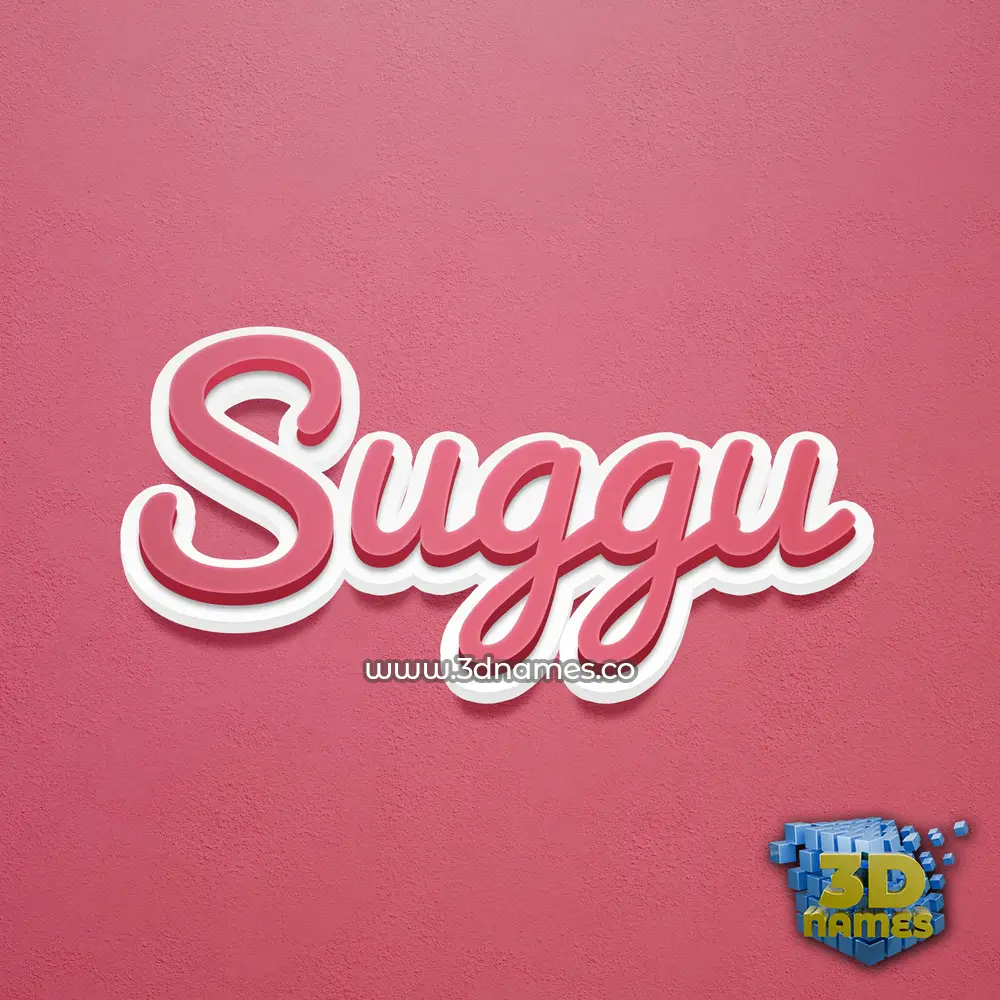 suggu in Red Scribble style - 3D name wallpaper suggu in Red Scribble style - 3D name wallpaper