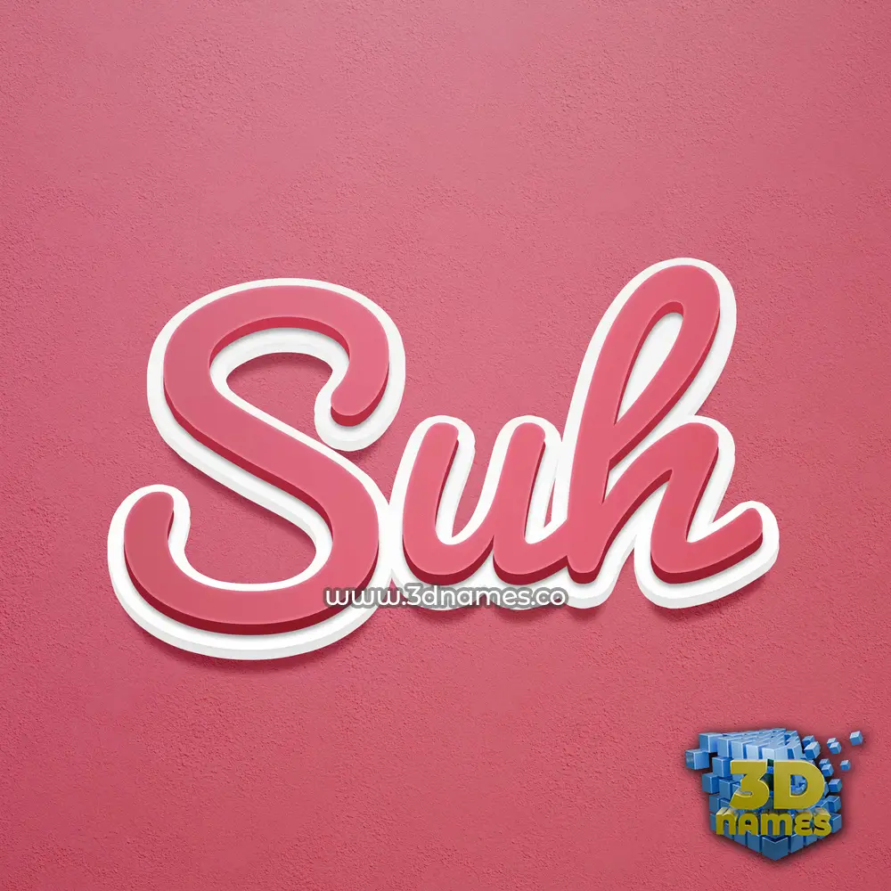 suh in Red Scribble style - 3D name wallpaper suh in Red Scribble style - 3D name wallpaper