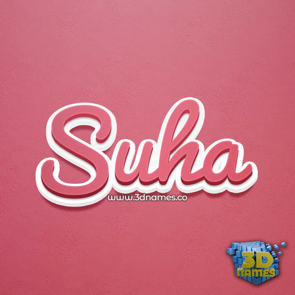 suha in Red Scribble style - 3D name wallpaper suha in Red Scribble style - 3D name wallpaper