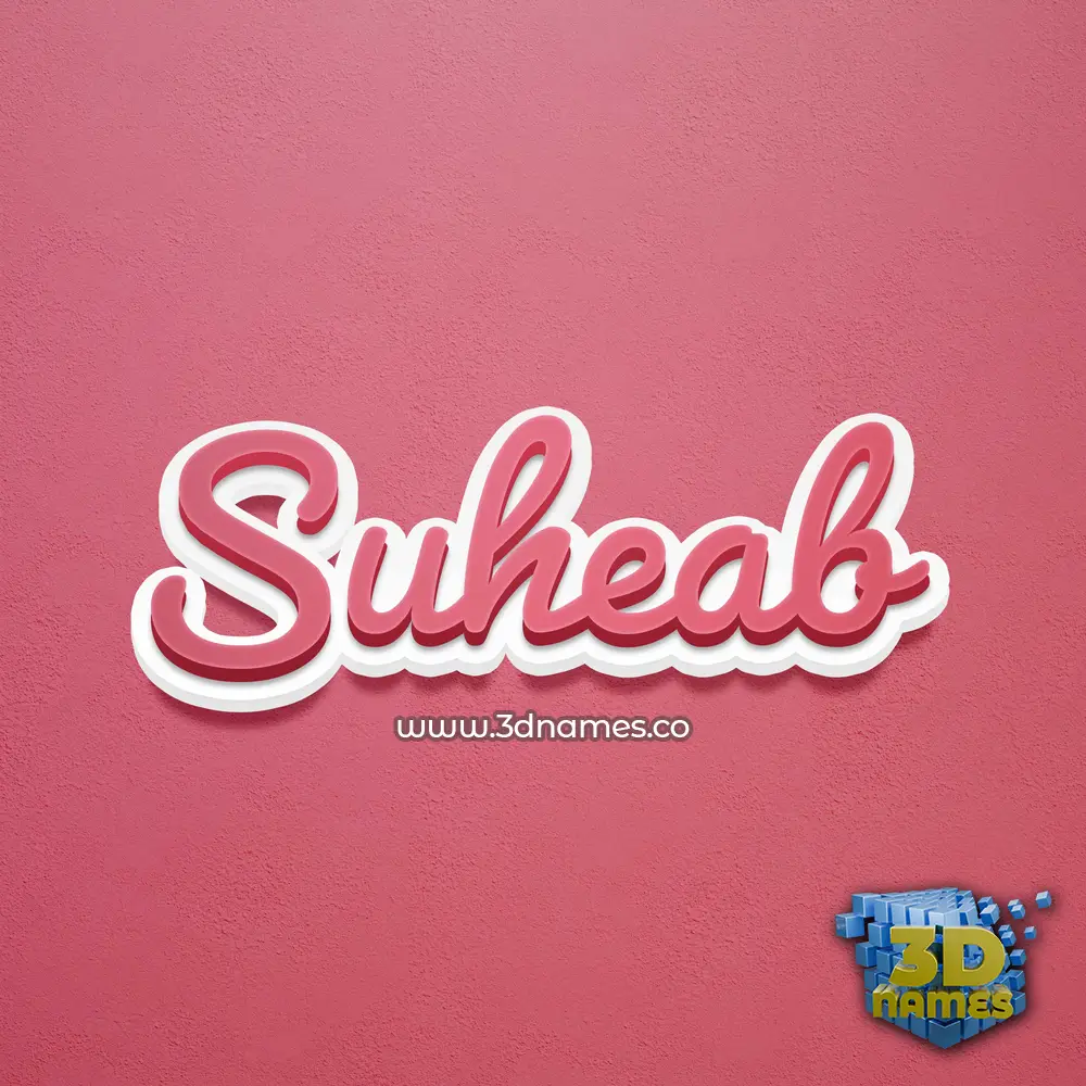 suheab in Red Scribble style - 3D name wallpaper suheab in Red Scribble style - 3D name wallpaper