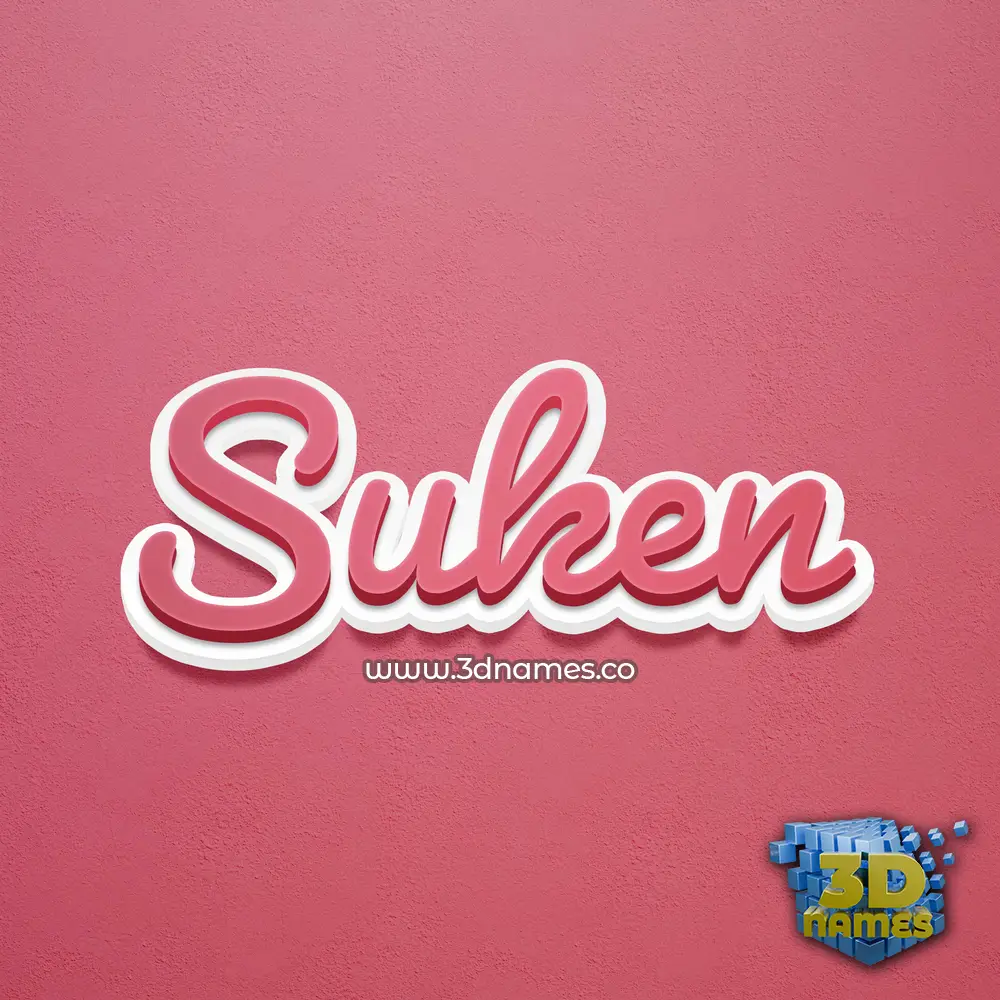 suken in Red Scribble style - 3D name wallpaper suken in Red Scribble style - 3D name wallpaper