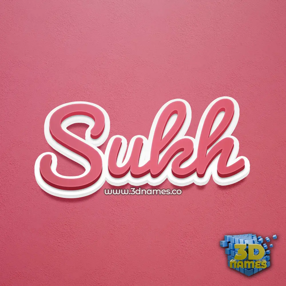 sukh in Red Scribble style - 3D name wallpaper sukh in Red Scribble style - 3D name wallpaper