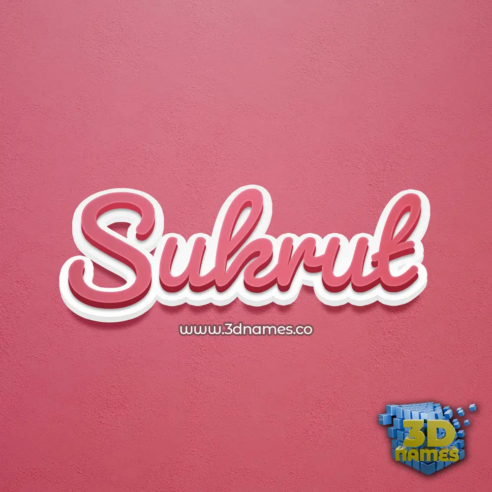 sukrut in Red Scribble style - 3D name wallpaper sukrut in Red Scribble style - 3D name wallpaper