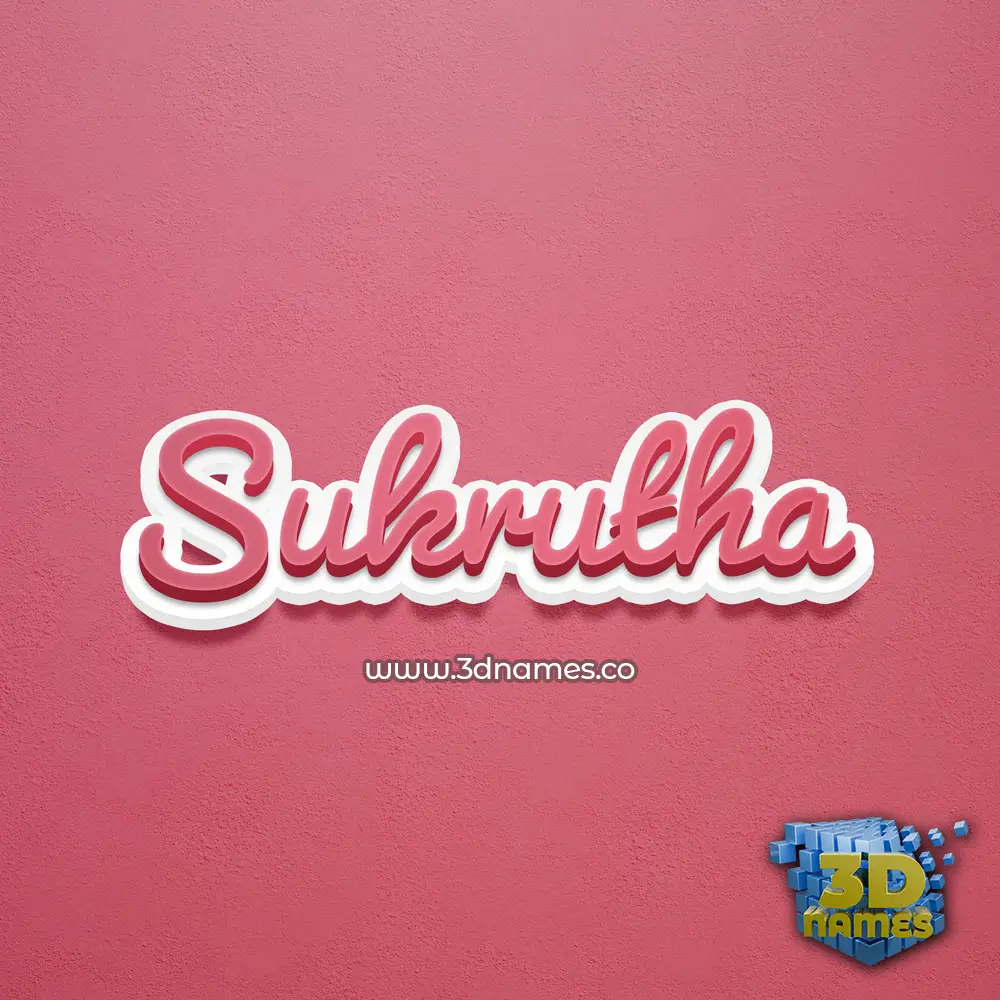 sukrutha in Red Scribble style - 3D name wallpaper sukrutha in Red Scribble style - 3D name wallpaper