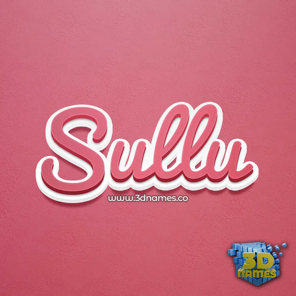 sullu in Red Scribble style - 3D name wallpaper sullu in Red Scribble style - 3D name wallpaper