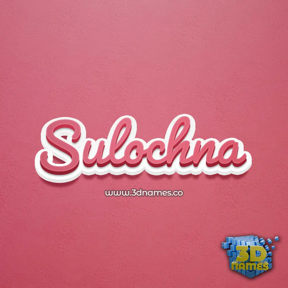 sulochna in Red Scribble style - 3D name wallpaper sulochna in Red Scribble style - 3D name wallpaper