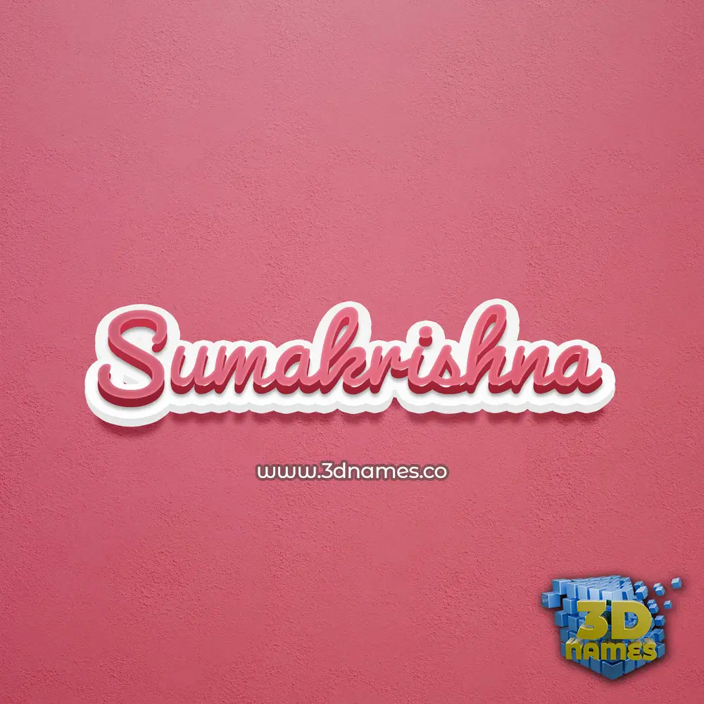 sumakrishna in Red Scribble style - 3D name wallpaper sumakrishna in Red Scribble style - 3D name wallpaper