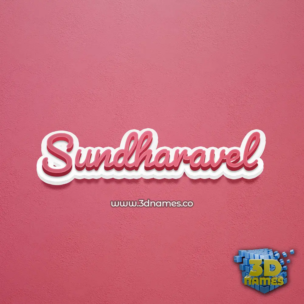 sundharavel in Red Scribble style - 3D name wallpaper sundharavel in Red Scribble style - 3D name wallpaper