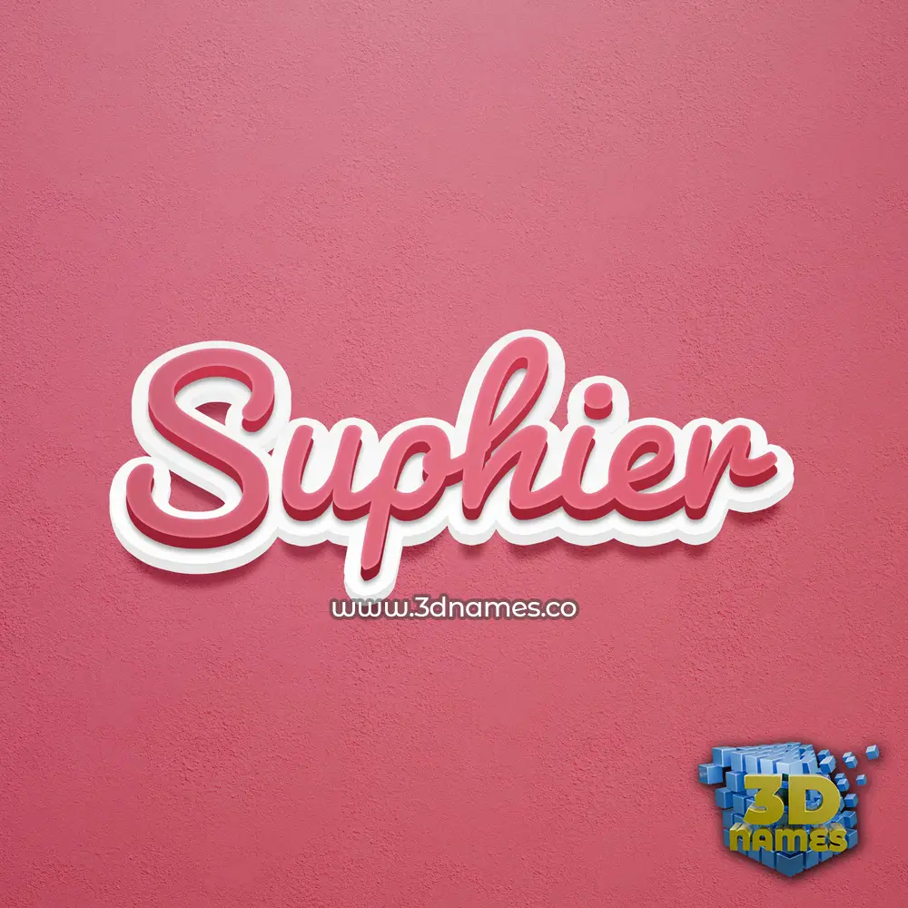 suphier in Red Scribble style - 3D name wallpaper suphier in Red Scribble style - 3D name wallpaper