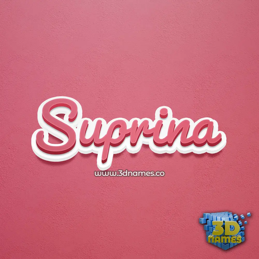 suprina in Red Scribble style - 3D name wallpaper suprina in Red Scribble style - 3D name wallpaper