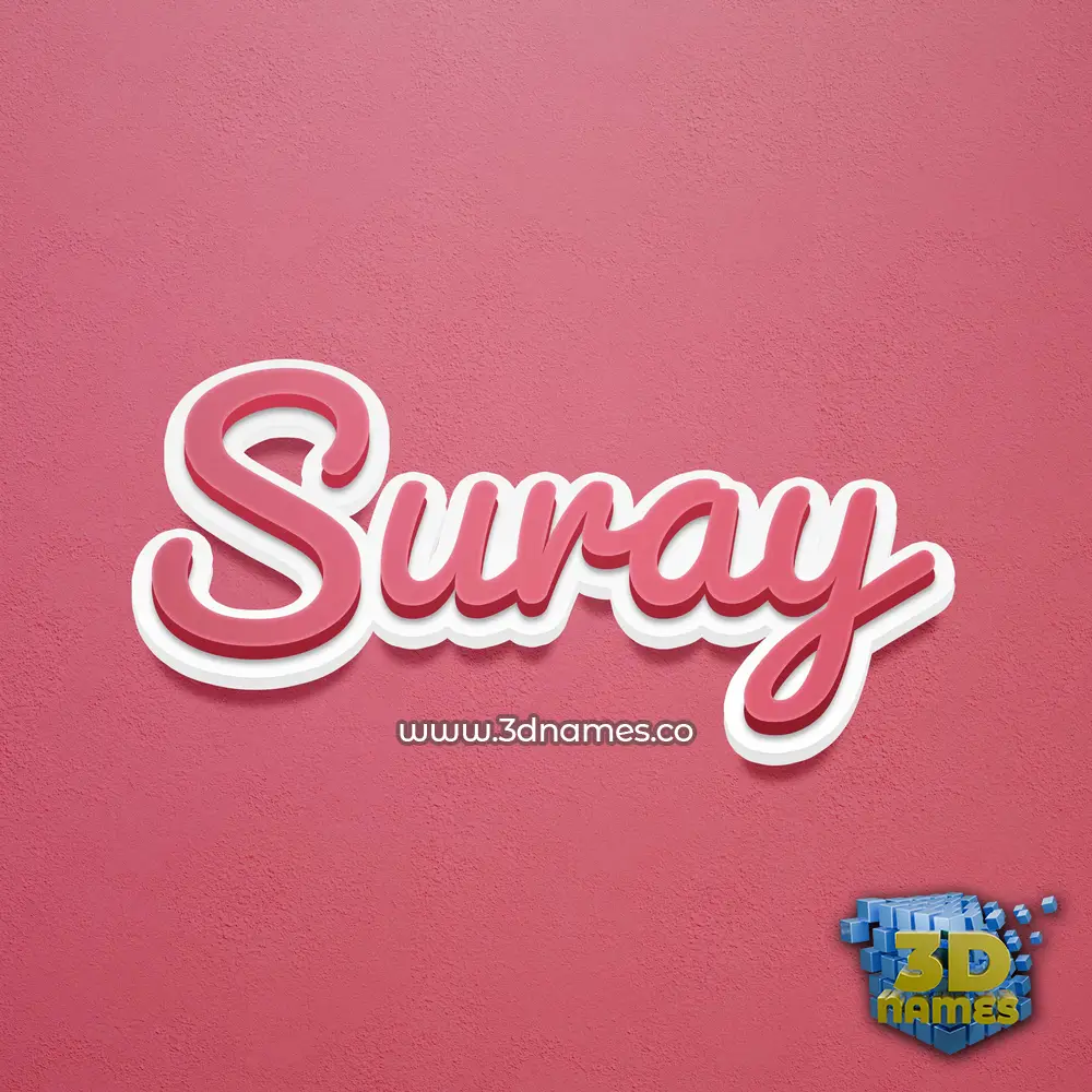 suray in Red Scribble style - 3D name wallpaper suray in Red Scribble style - 3D name wallpaper