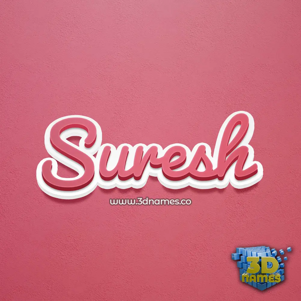 suresh in Red Scribble style - 3D name wallpaper suresh in Red Scribble style - 3D name wallpaper