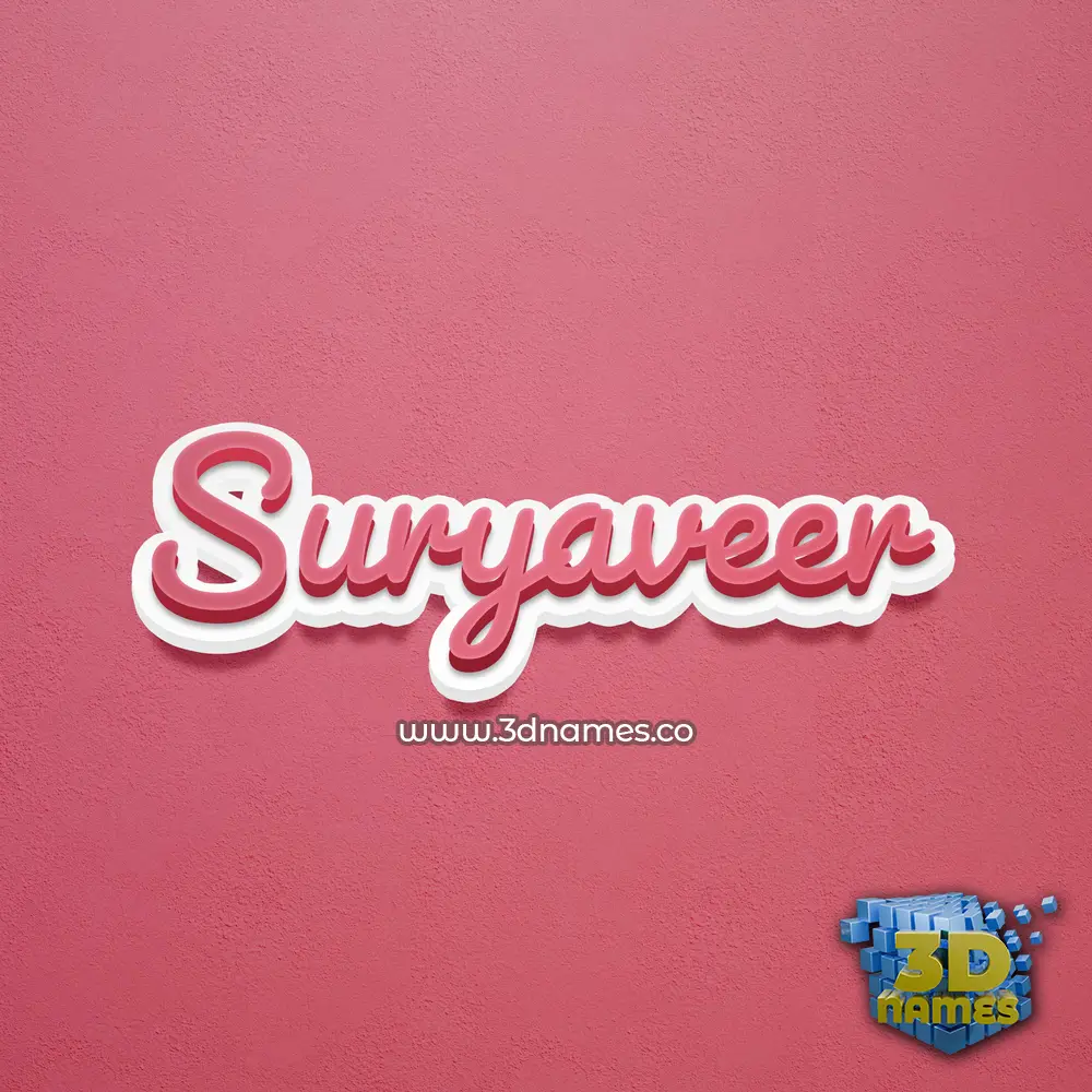 suryaveer in Red Scribble style - 3D name wallpaper suryaveer in Red Scribble style - 3D name wallpaper