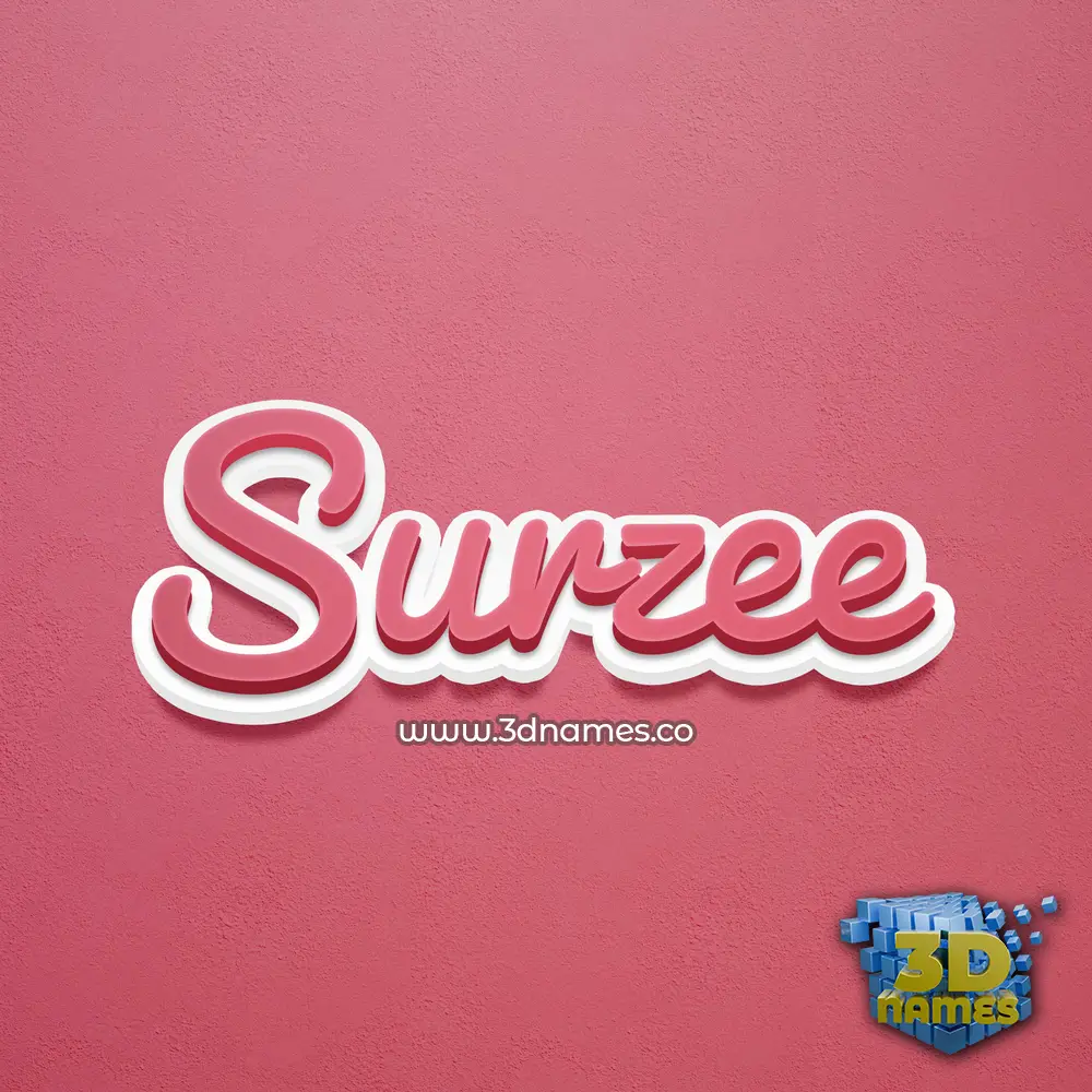 surzee in Red Scribble style - 3D name wallpaper surzee in Red Scribble style - 3D name wallpaper