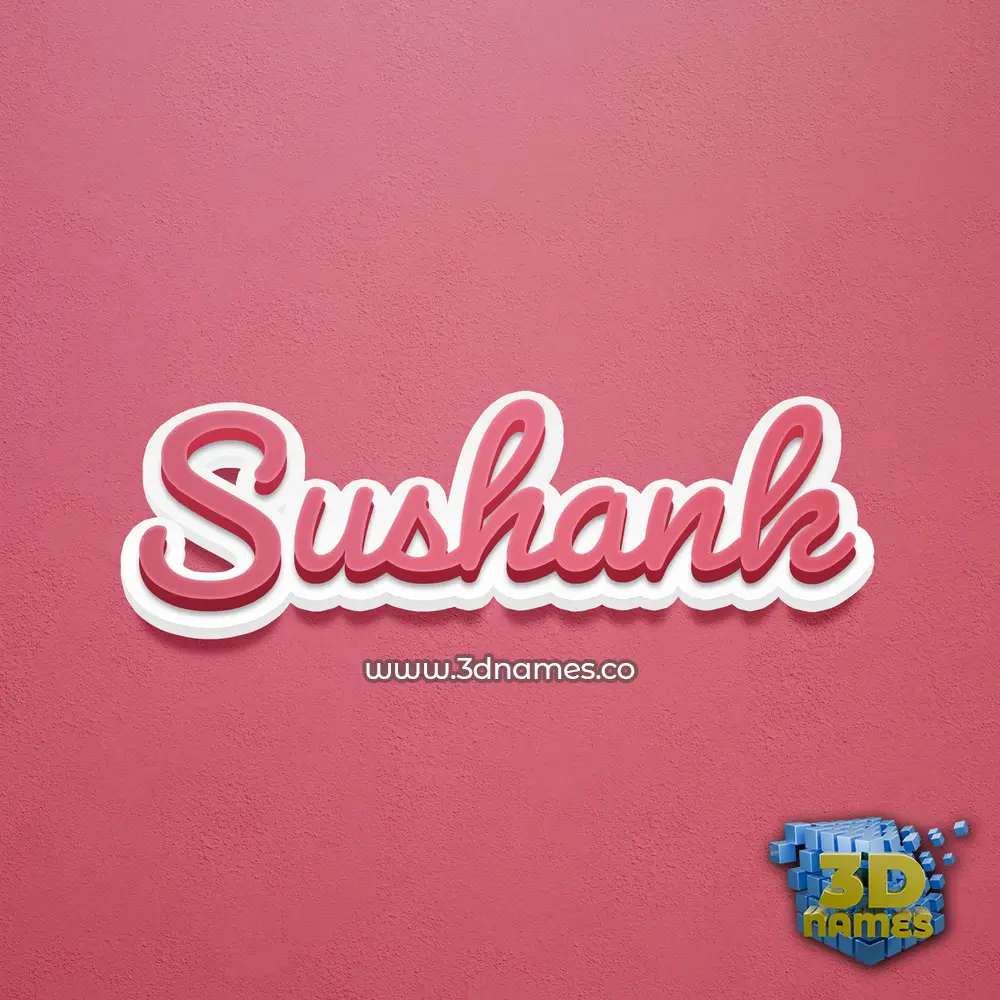 sushank in Red Scribble style - 3D name wallpaper sushank in Red Scribble style - 3D name wallpaper
