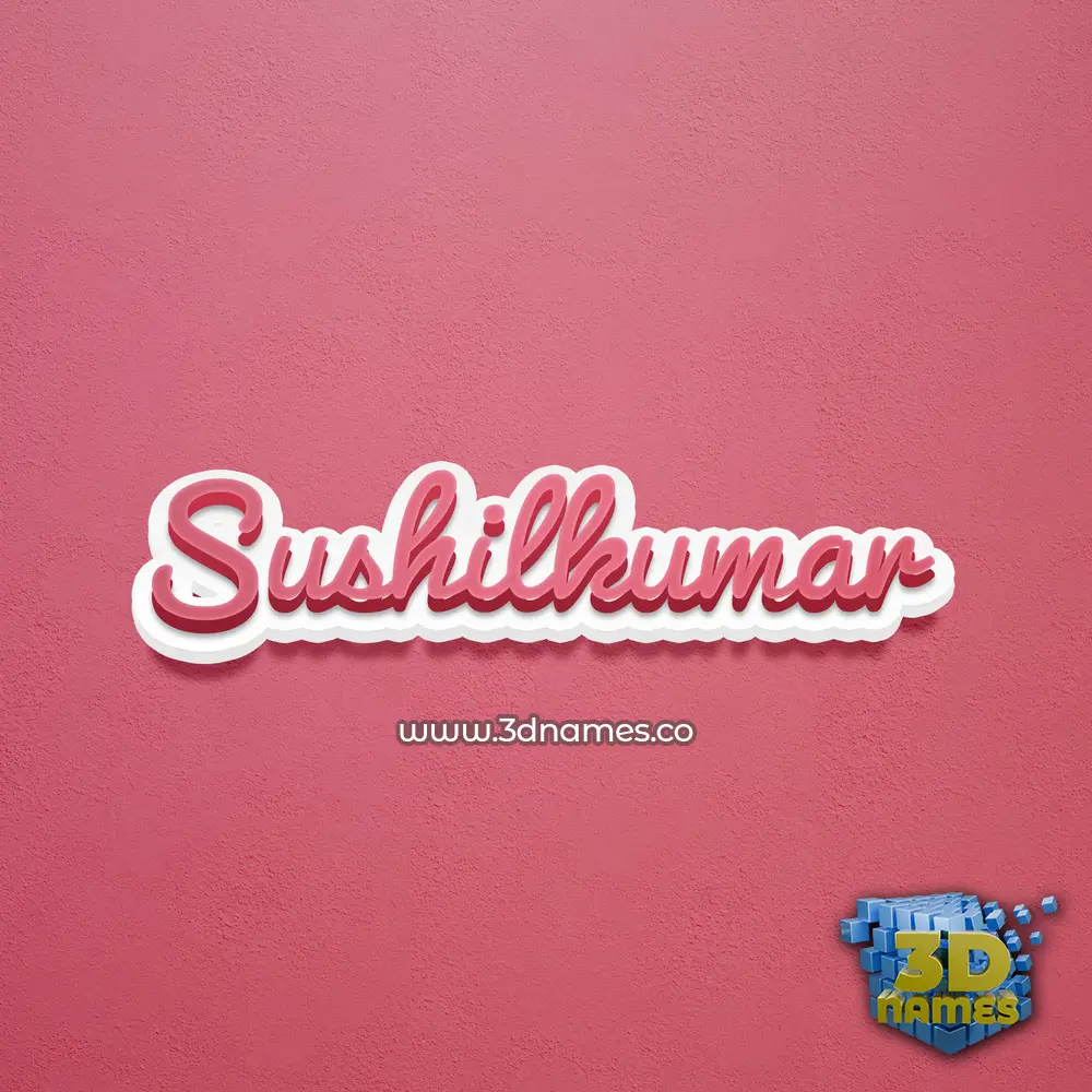sushilkumar in Red Scribble style - 3D name wallpaper sushilkumar in Red Scribble style - 3D name wallpaper