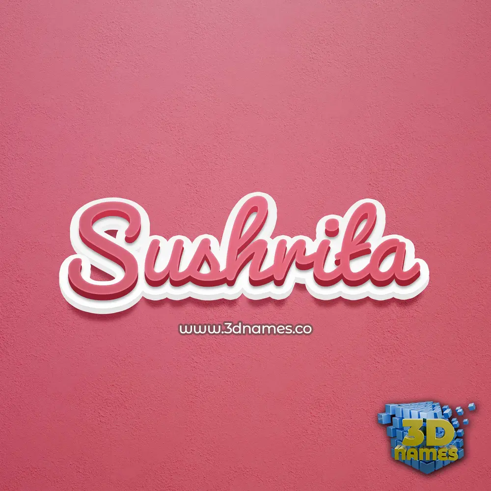 sushrita in Red Scribble style - 3D name wallpaper sushrita in Red Scribble style - 3D name wallpaper