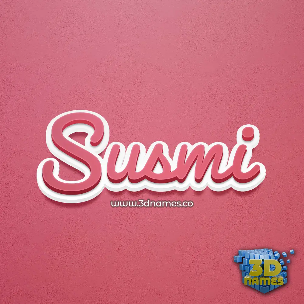 susmi in Red Scribble style - 3D name wallpaper susmi in Red Scribble style - 3D name wallpaper