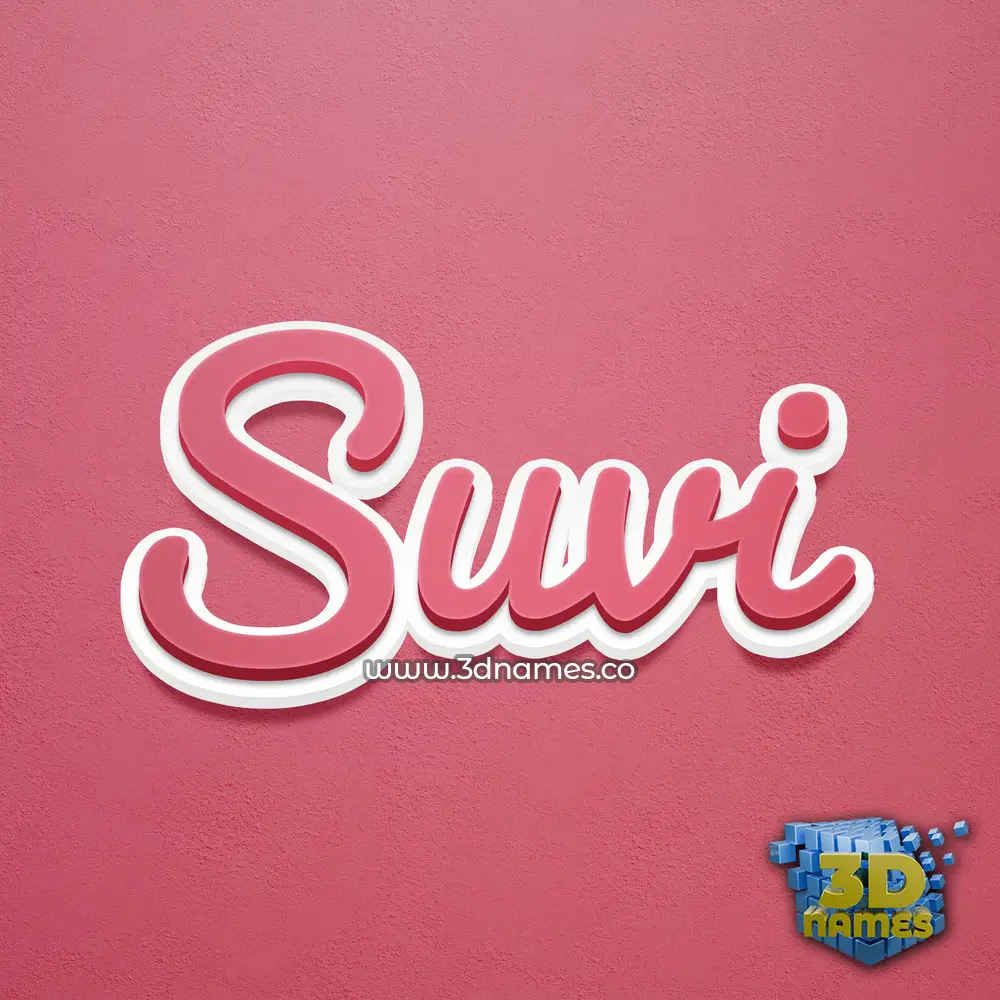 suvi in Red Scribble style - 3D name wallpaper suvi in Red Scribble style - 3D name wallpaper
