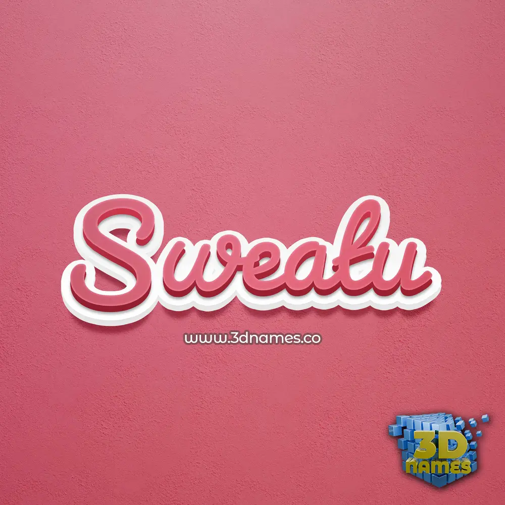 sweatu in Red Scribble style - 3D name wallpaper sweatu in Red Scribble style - 3D name wallpaper