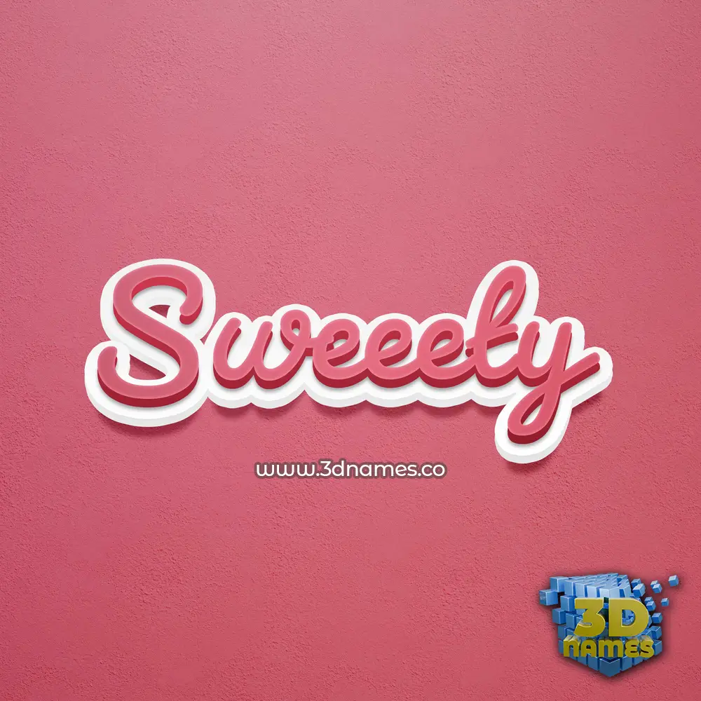 sweeety in Red Scribble style - 3D name wallpaper sweeety in Red Scribble style - 3D name wallpaper
