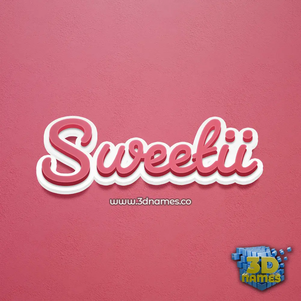 sweetii in Red Scribble style - 3D name wallpaper sweetii in Red Scribble style - 3D name wallpaper