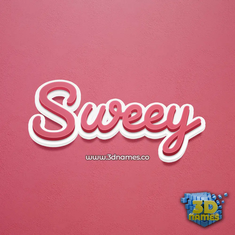 sweey in Red Scribble style - 3D name wallpaper sweey in Red Scribble style - 3D name wallpaper