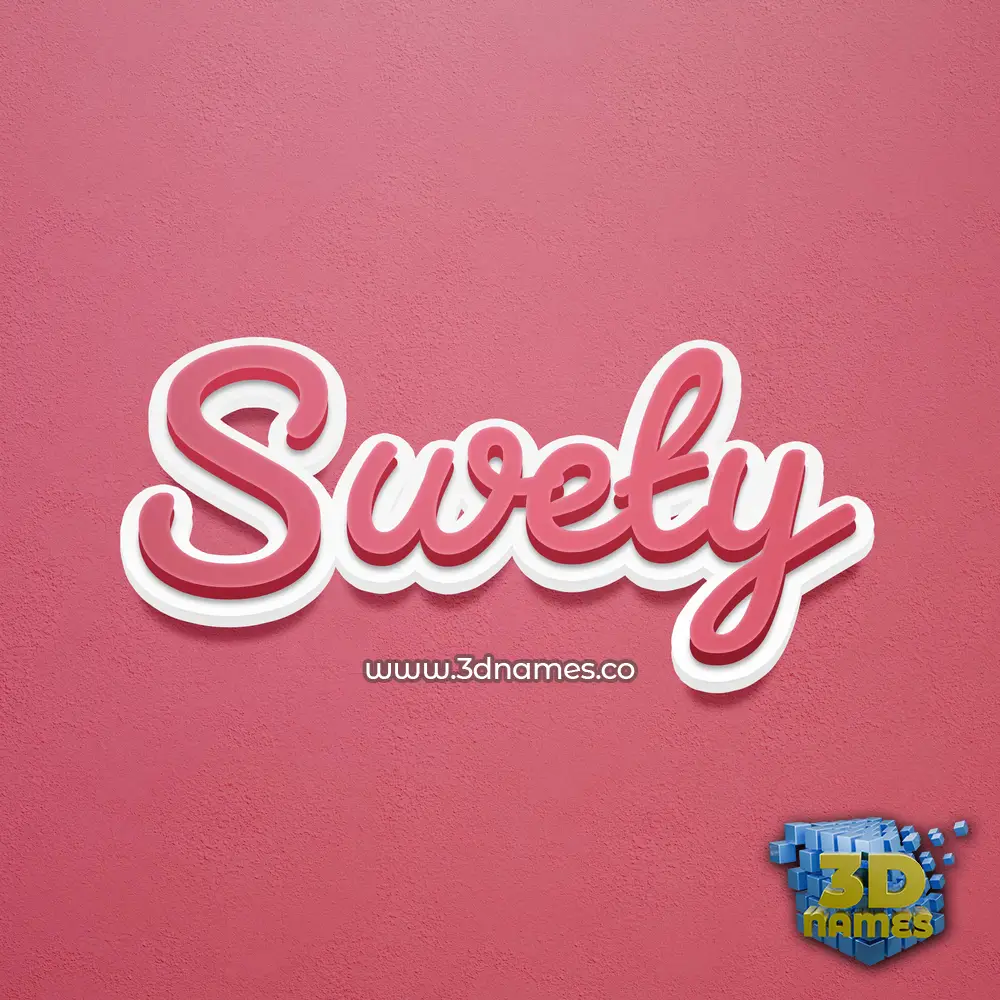 swety in Red Scribble style - 3D name wallpaper swety in Red Scribble style - 3D name wallpaper