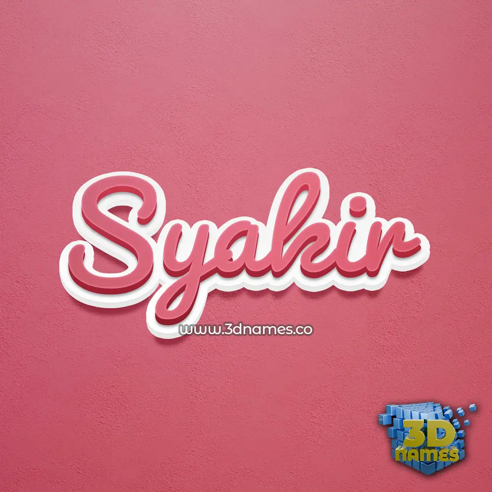 syakir in Red Scribble style - 3D name wallpaper syakir in Red Scribble style - 3D name wallpaper