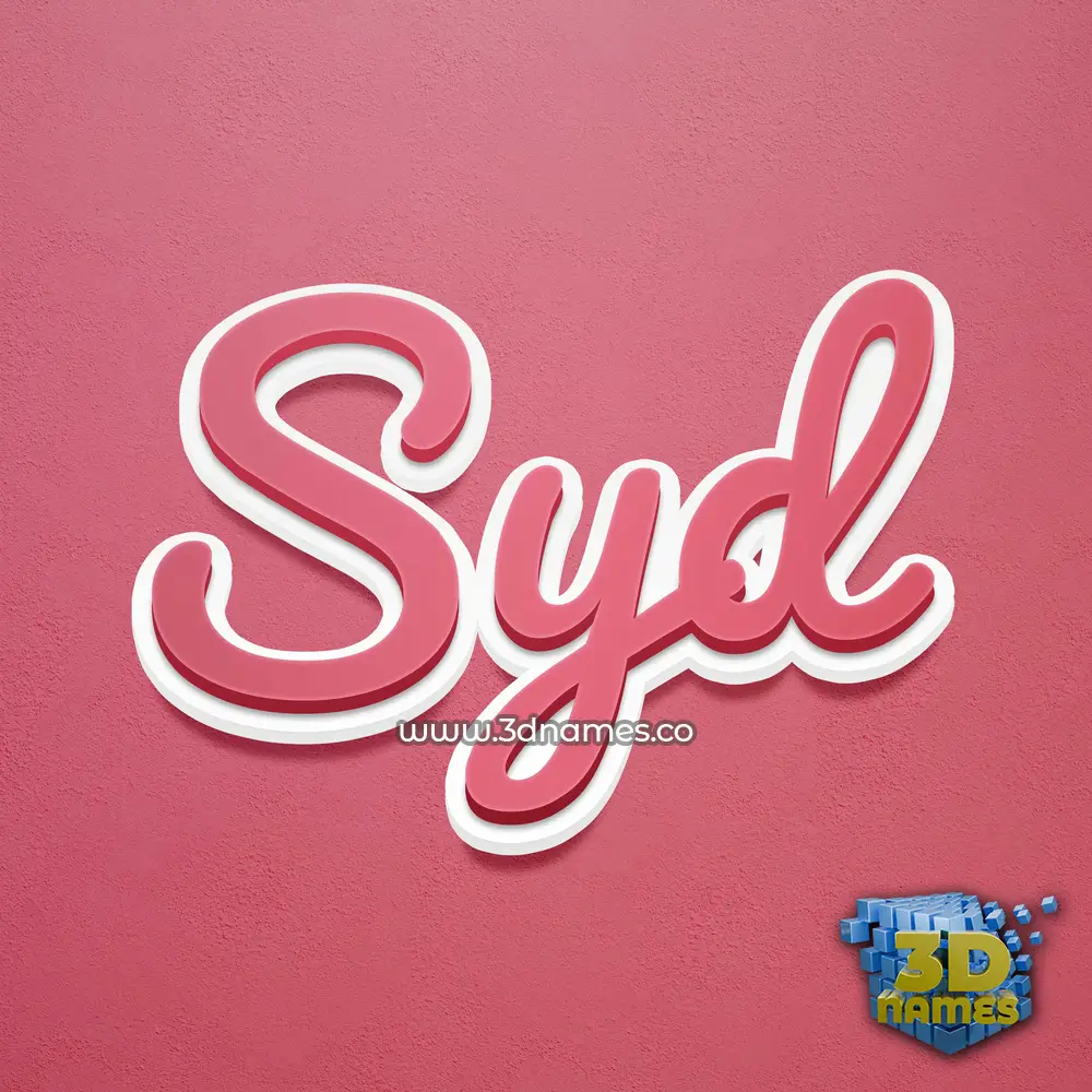 syd in Red Scribble style - 3D name wallpaper syd in Red Scribble style - 3D name wallpaper