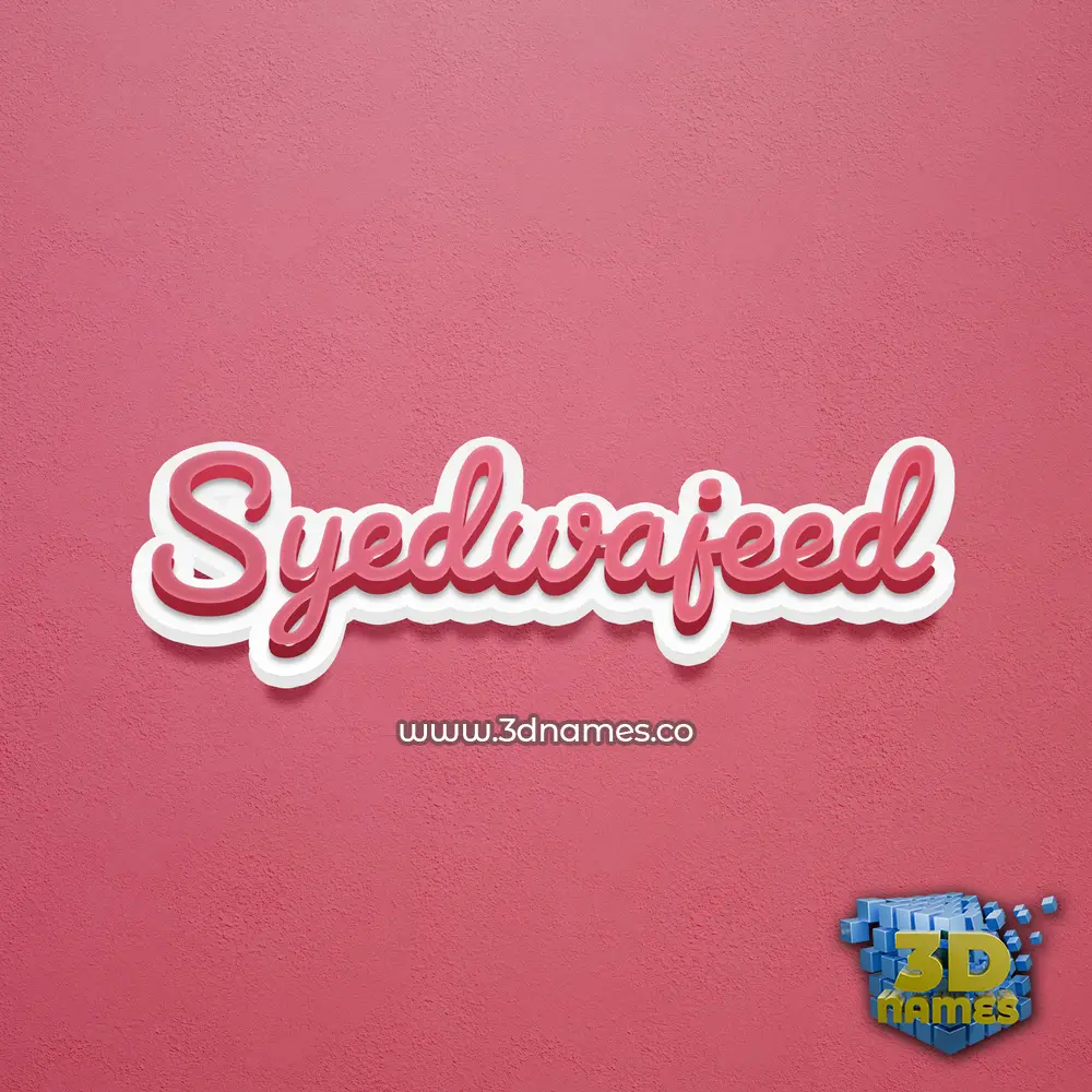 syedwajeed in Red Scribble style - 3D name wallpaper syedwajeed in Red Scribble style - 3D name wallpaper