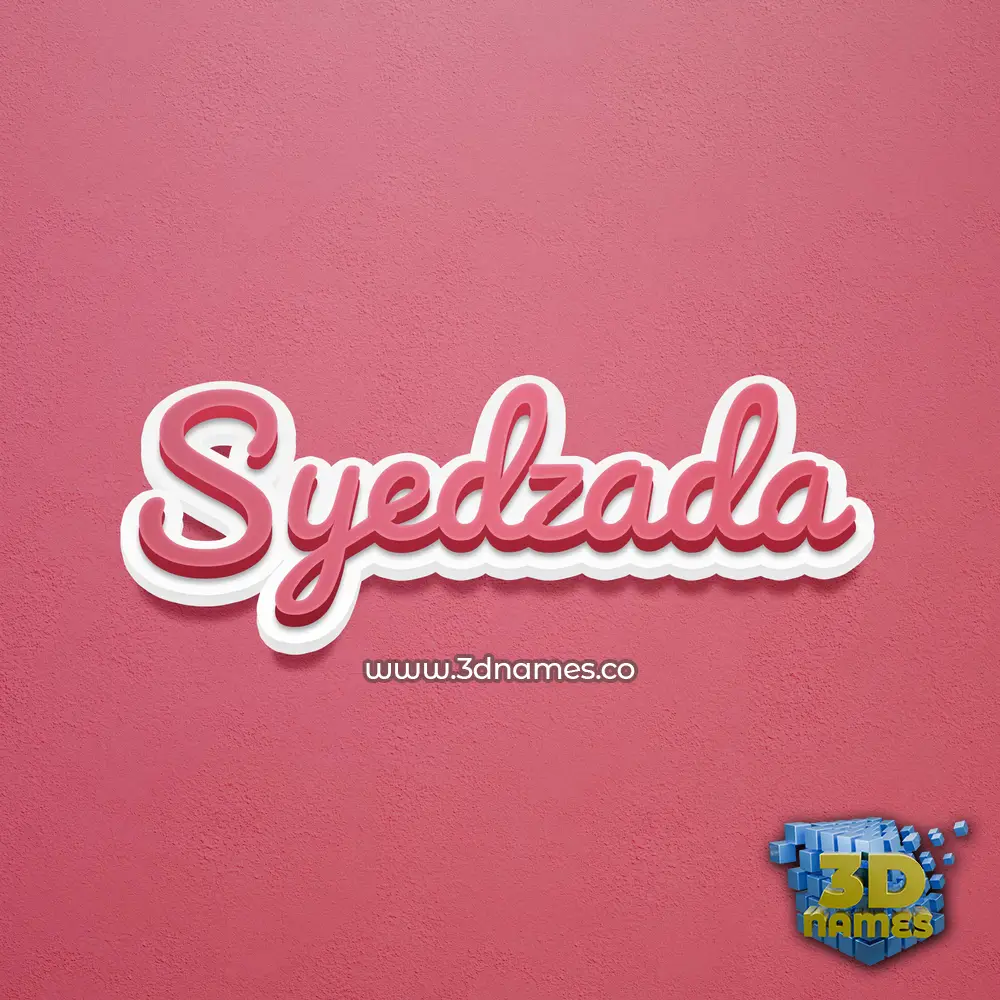 syedzada in Red Scribble style - 3D name wallpaper syedzada in Red Scribble style - 3D name wallpaper