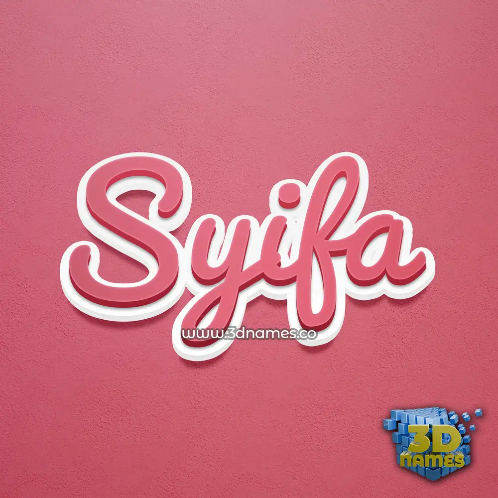 syifa in Red Scribble style - 3D name wallpaper syifa in Red Scribble style - 3D name wallpaper