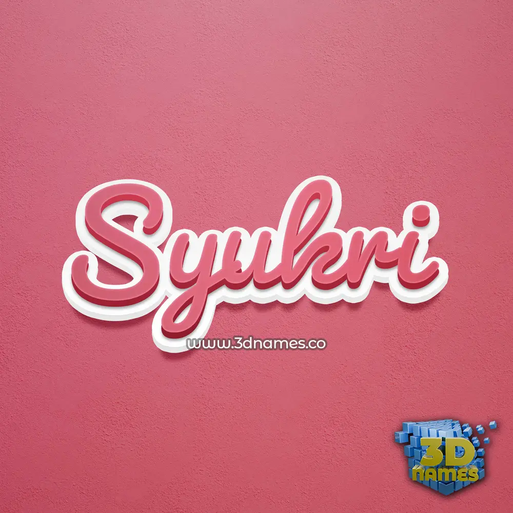 syukri in Red Scribble style - 3D name wallpaper syukri in Red Scribble style - 3D name wallpaper
