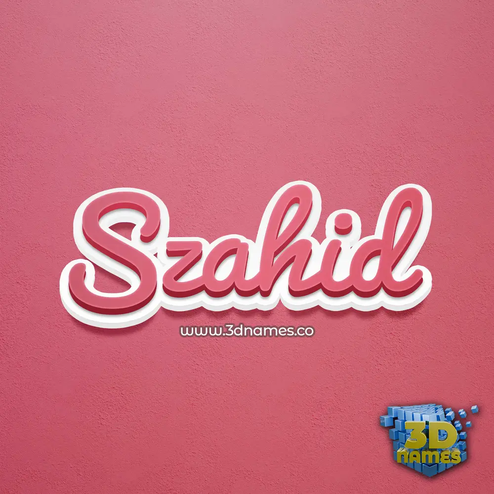 szahid in Red Scribble style - 3D name wallpaper szahid in Red Scribble style - 3D name wallpaper