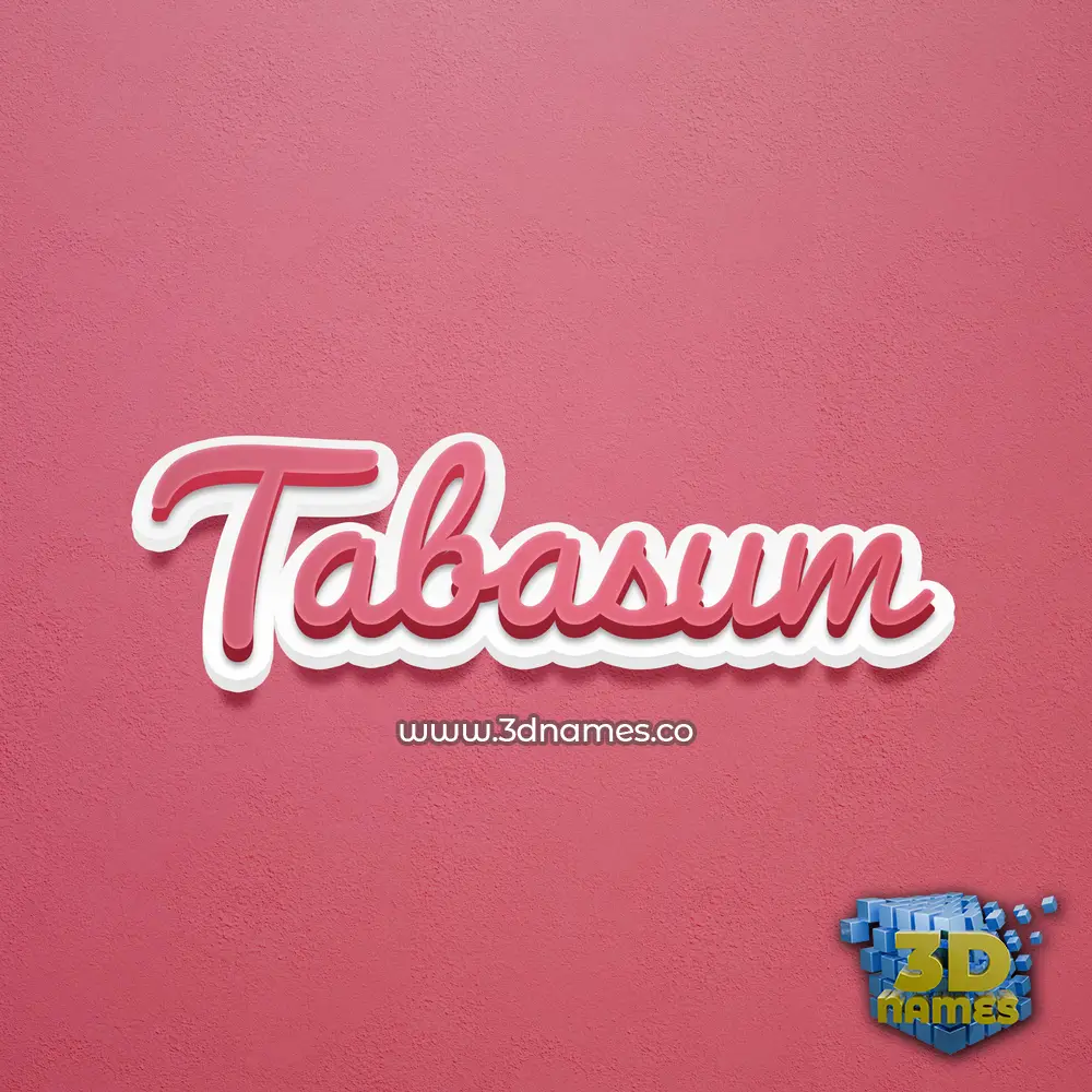 tabasum in Red Scribble style - 3D name wallpaper tabasum in Red Scribble style - 3D name wallpaper
