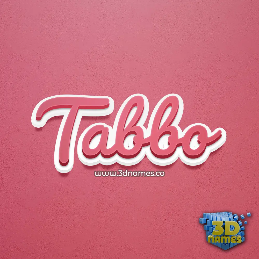 tabbo in Red Scribble style - 3D name wallpaper tabbo in Red Scribble style - 3D name wallpaper