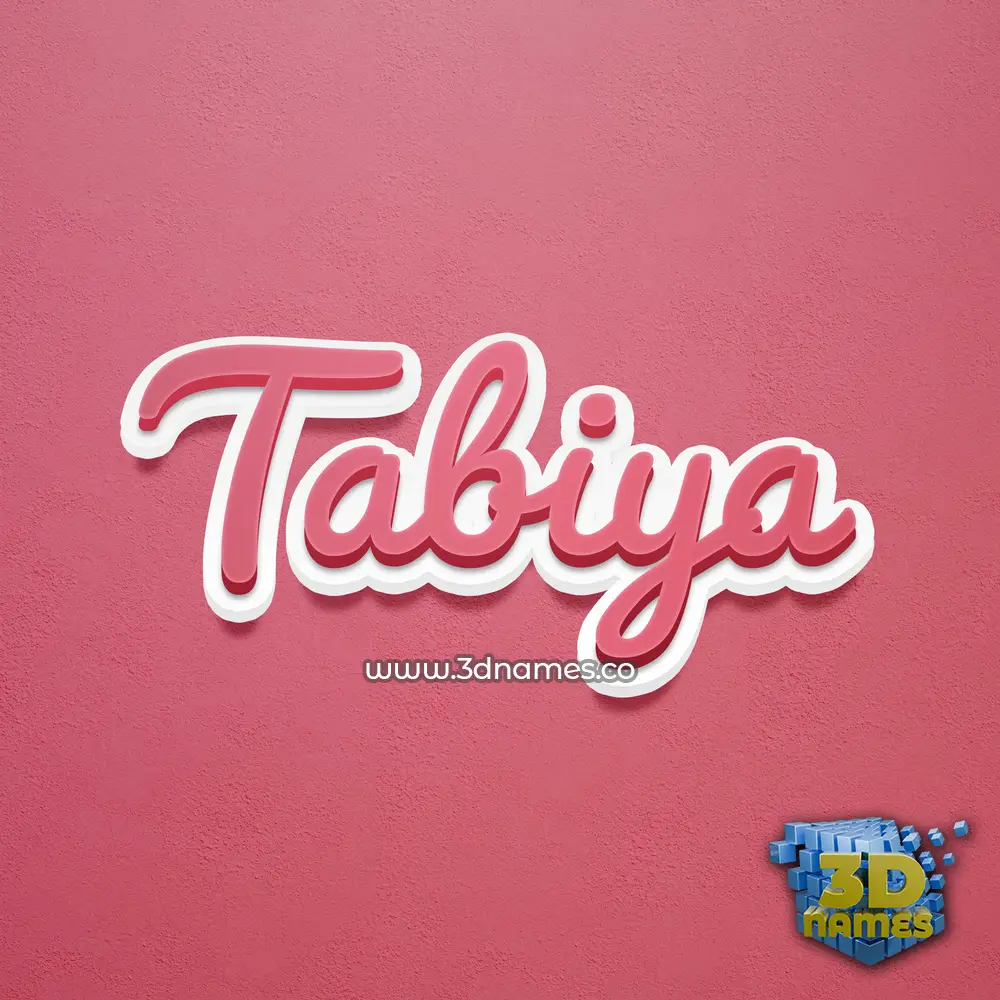 tabiya in Red Scribble style - 3D name wallpaper tabiya in Red Scribble style - 3D name wallpaper