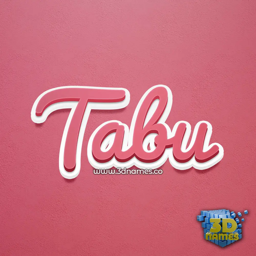 tabu in Red Scribble style - 3D name wallpaper tabu in Red Scribble style - 3D name wallpaper