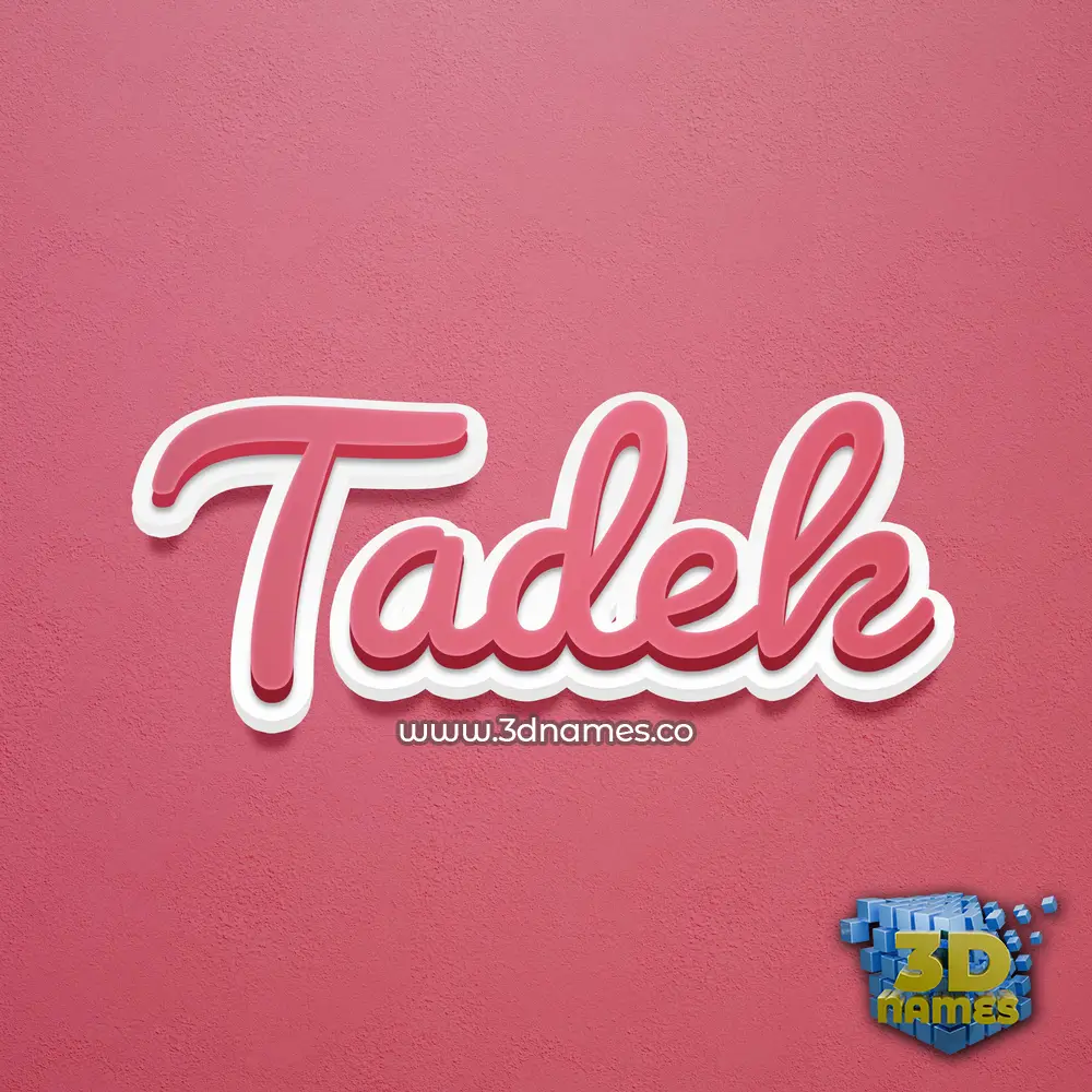 tadek in Red Scribble style - 3D name wallpaper tadek in Red Scribble style - 3D name wallpaper