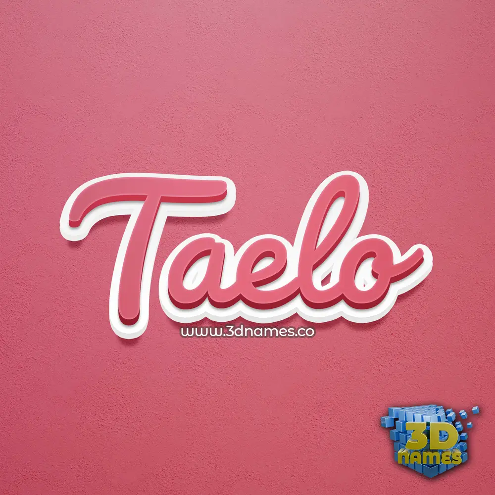 taelo in Red Scribble style - 3D name wallpaper taelo in Red Scribble style - 3D name wallpaper
