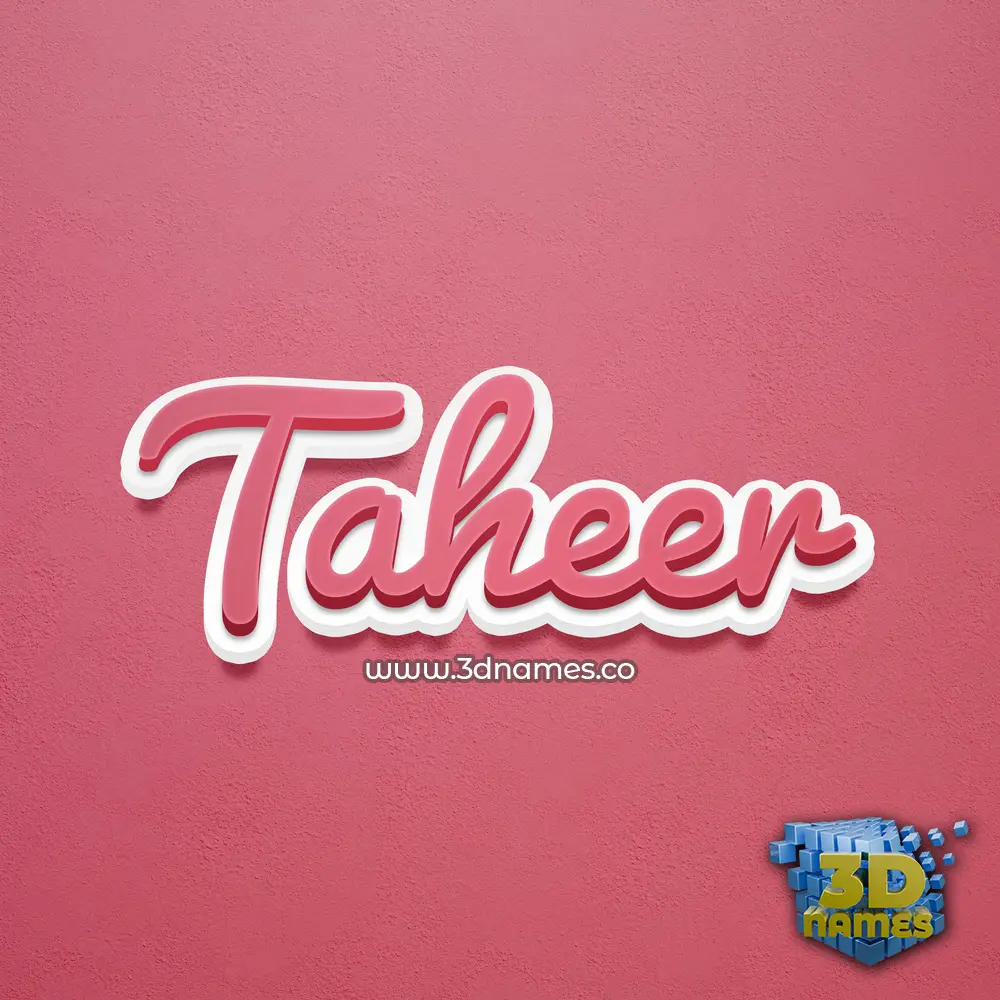 taheer in Red Scribble style - 3D name wallpaper taheer in Red Scribble style - 3D name wallpaper