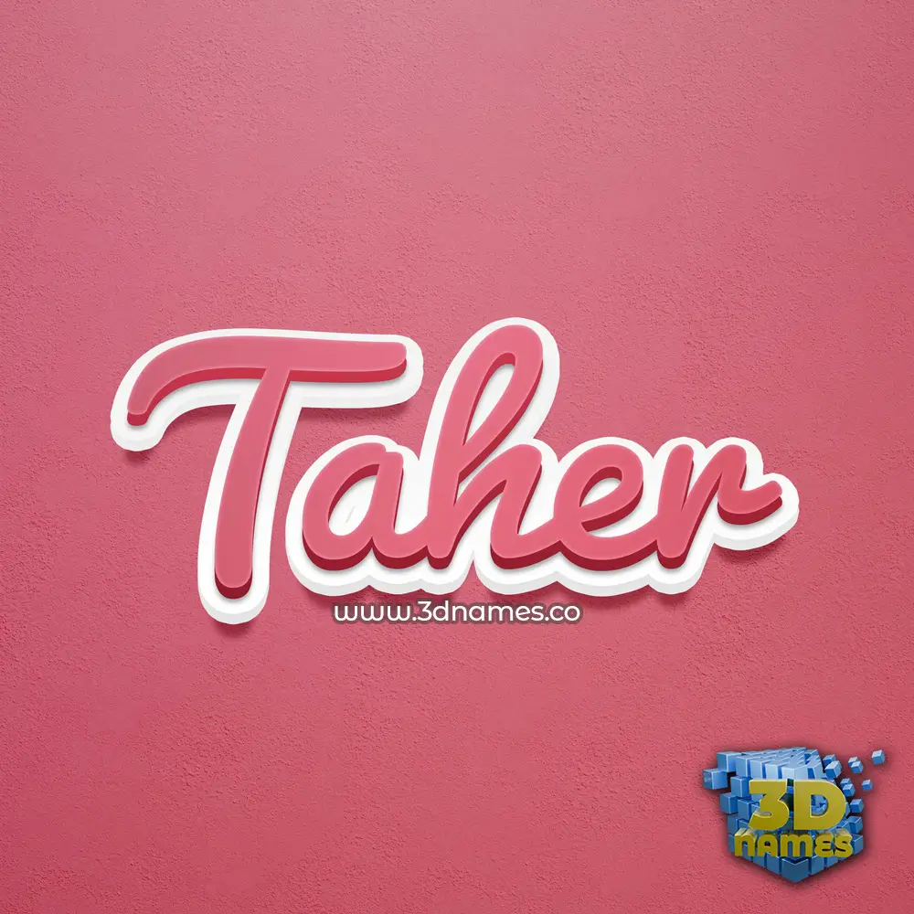 taher in Red Scribble style - 3D name wallpaper taher in Red Scribble style - 3D name wallpaper