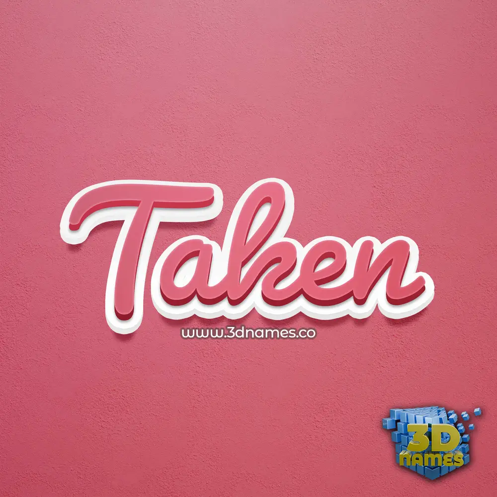 taken in Red Scribble style - 3D name wallpaper taken in Red Scribble style - 3D name wallpaper