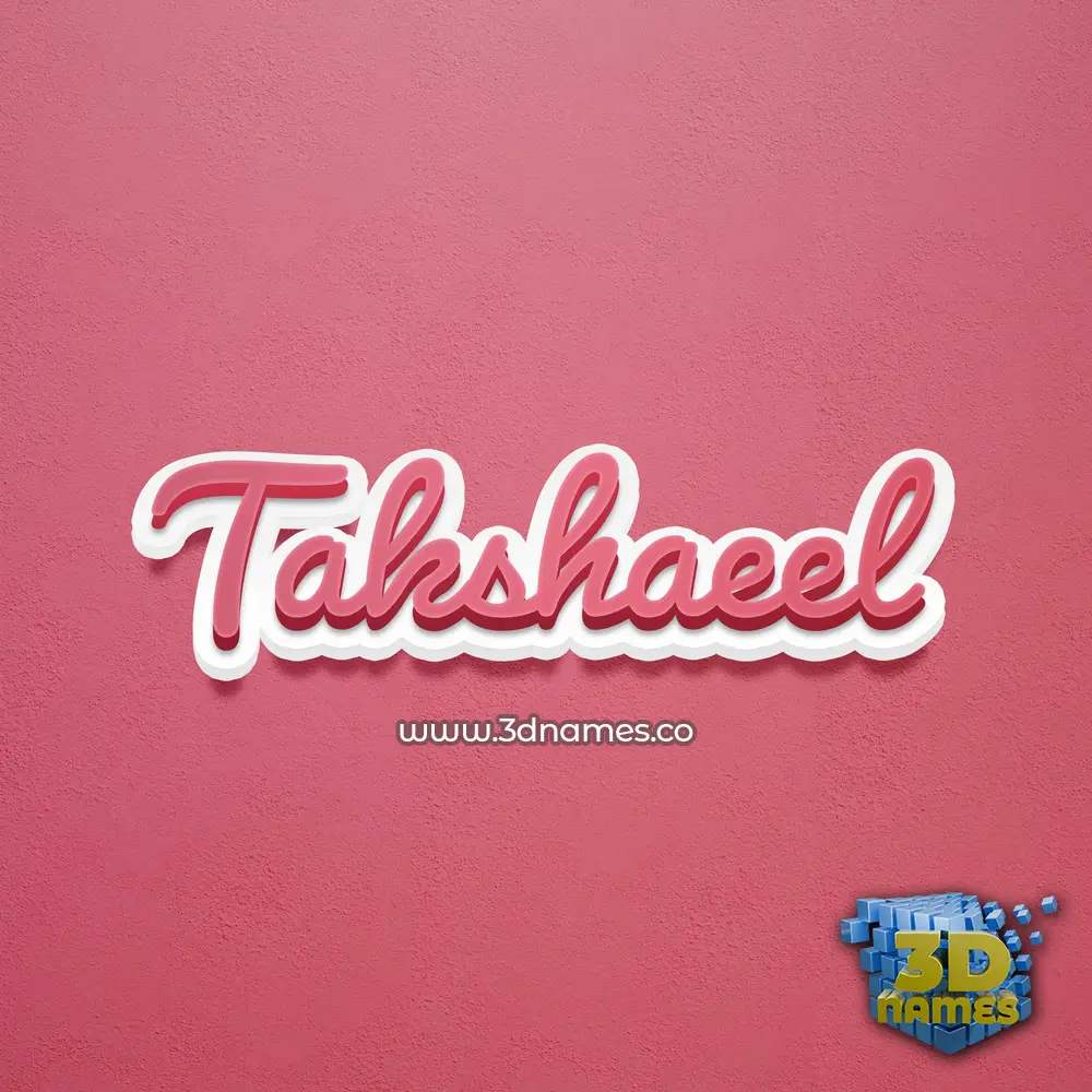 takshaeel in Red Scribble style - 3D name wallpaper takshaeel in Red Scribble style - 3D name wallpaper