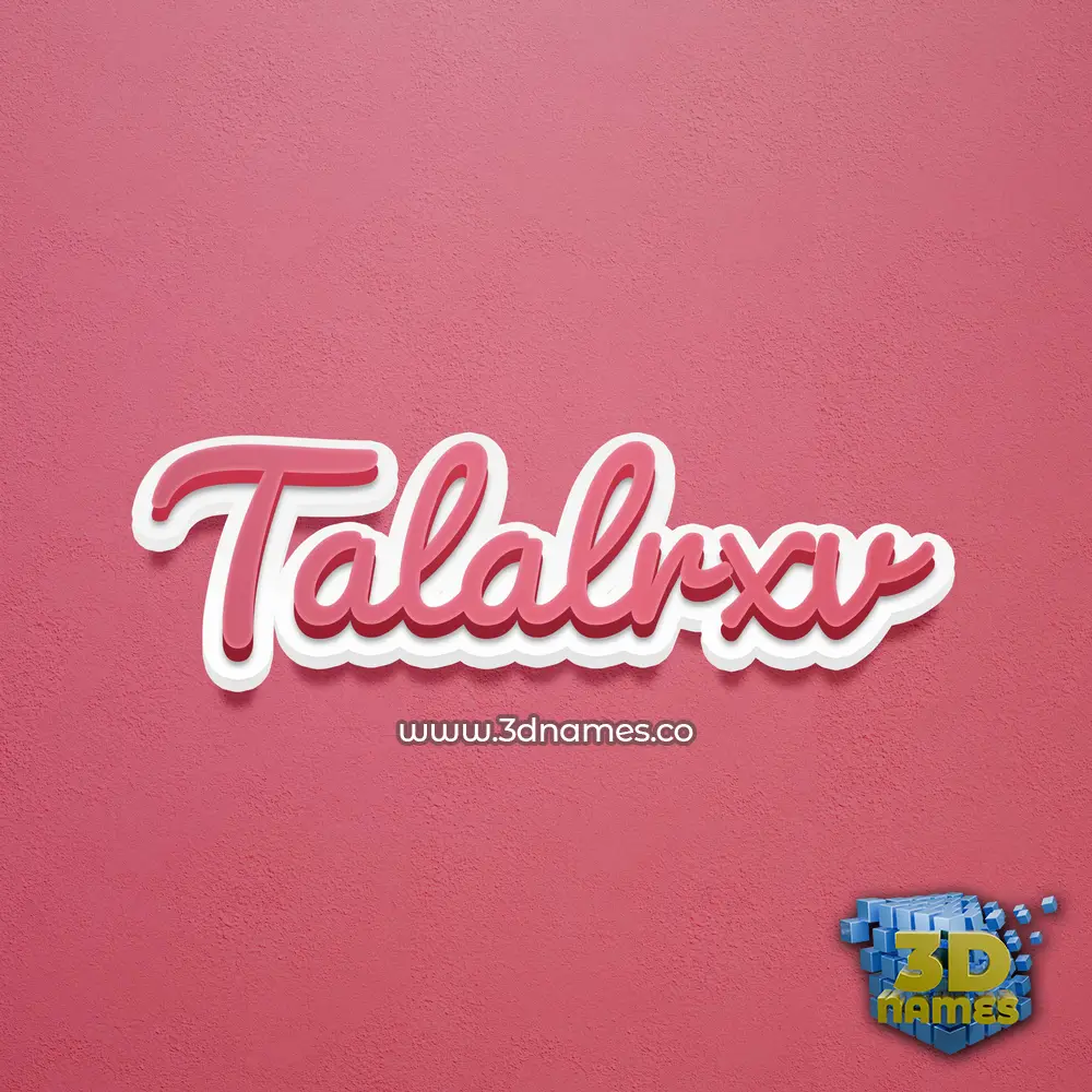 talalrxv in Red Scribble style - 3D name wallpaper talalrxv in Red Scribble style - 3D name wallpaper