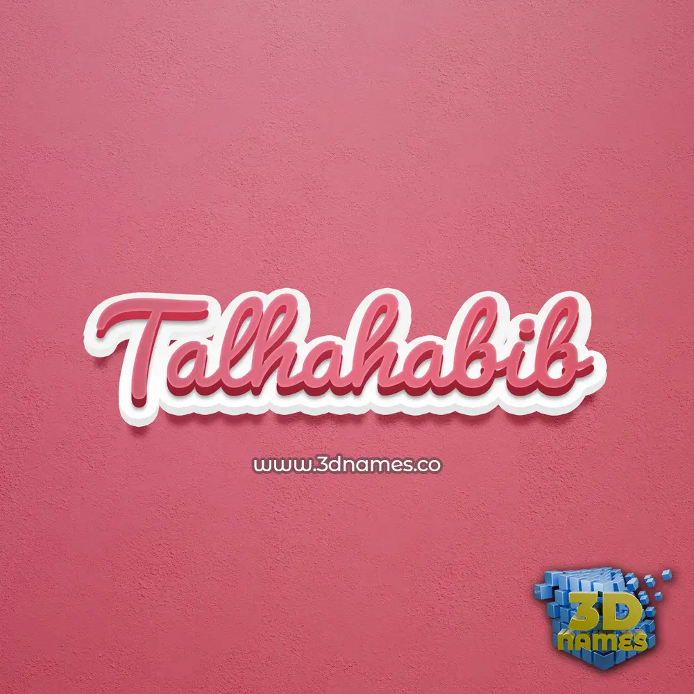 talhahabib in Red Scribble style - 3D name wallpaper talhahabib in Red Scribble style - 3D name wallpaper