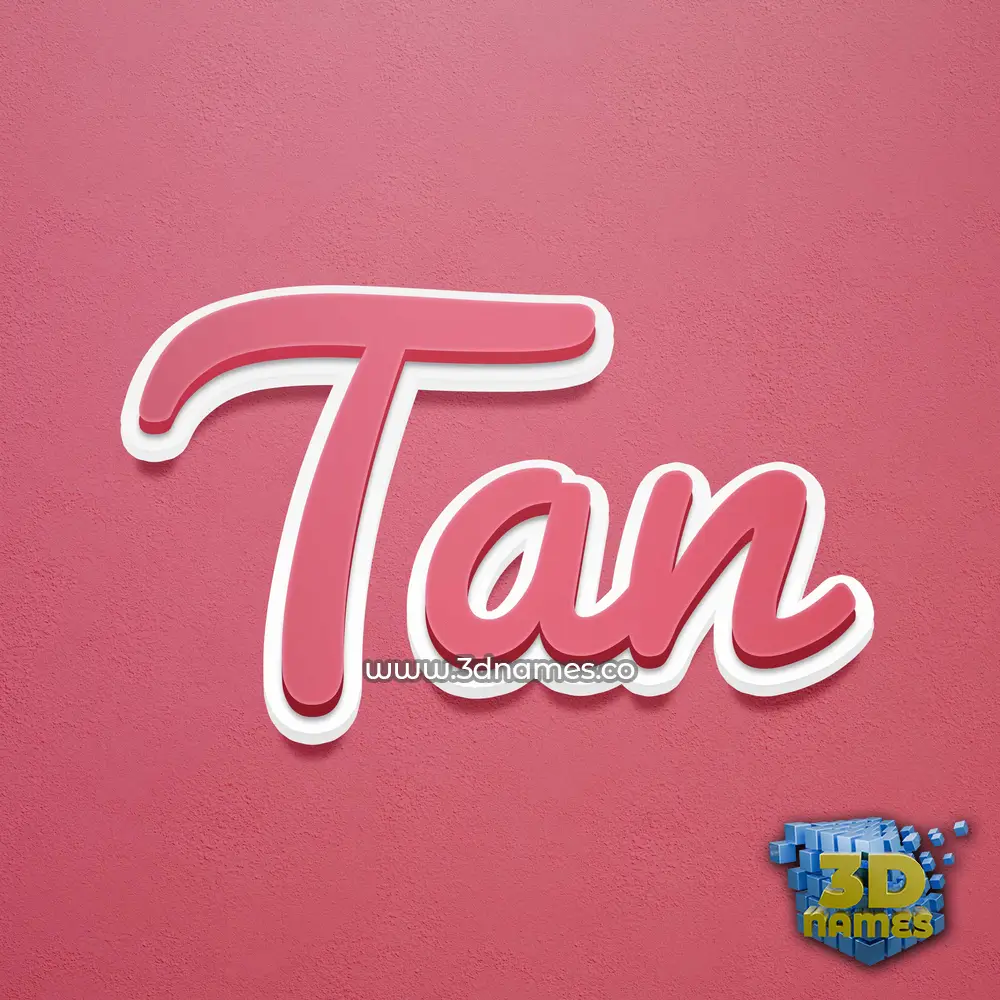 tan in Red Scribble style - 3D name wallpaper tan in Red Scribble style - 3D name wallpaper