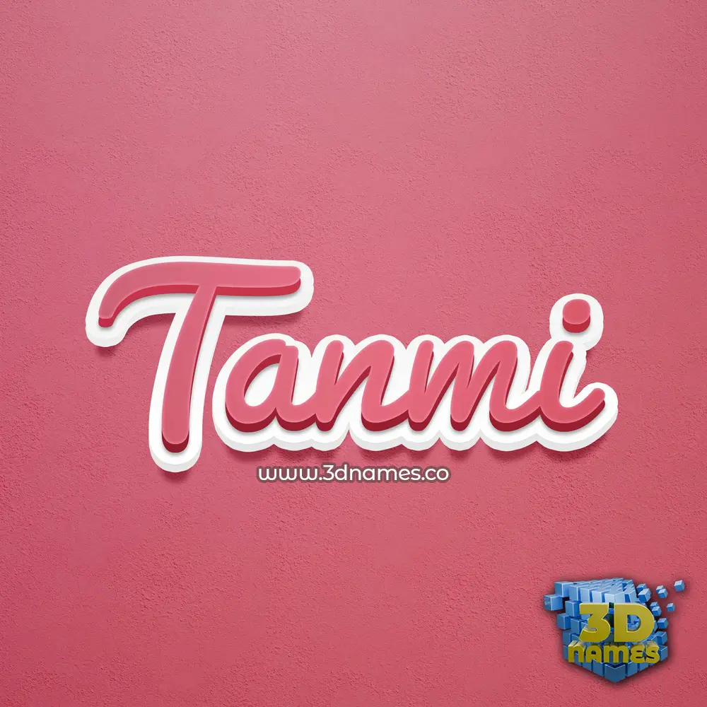 tanmi in Red Scribble style - 3D name wallpaper tanmi in Red Scribble style - 3D name wallpaper