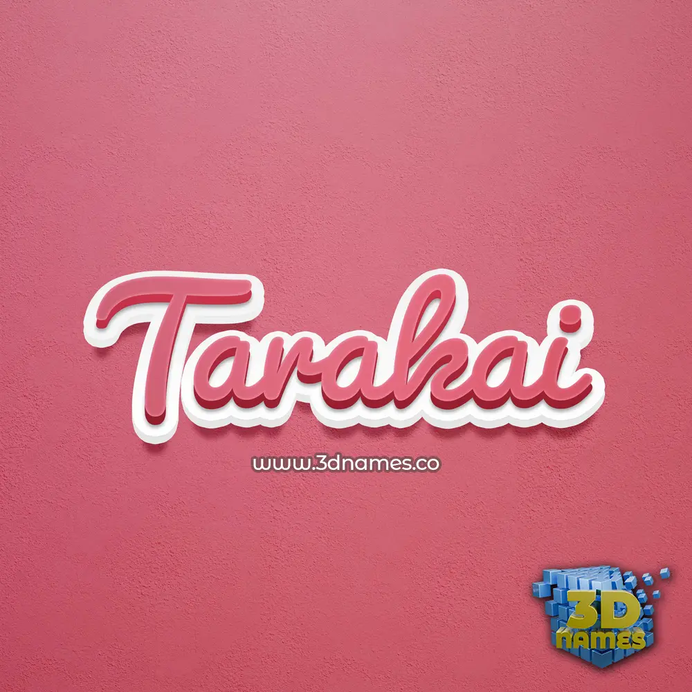 tarakai in Red Scribble style - 3D name wallpaper tarakai in Red Scribble style - 3D name wallpaper